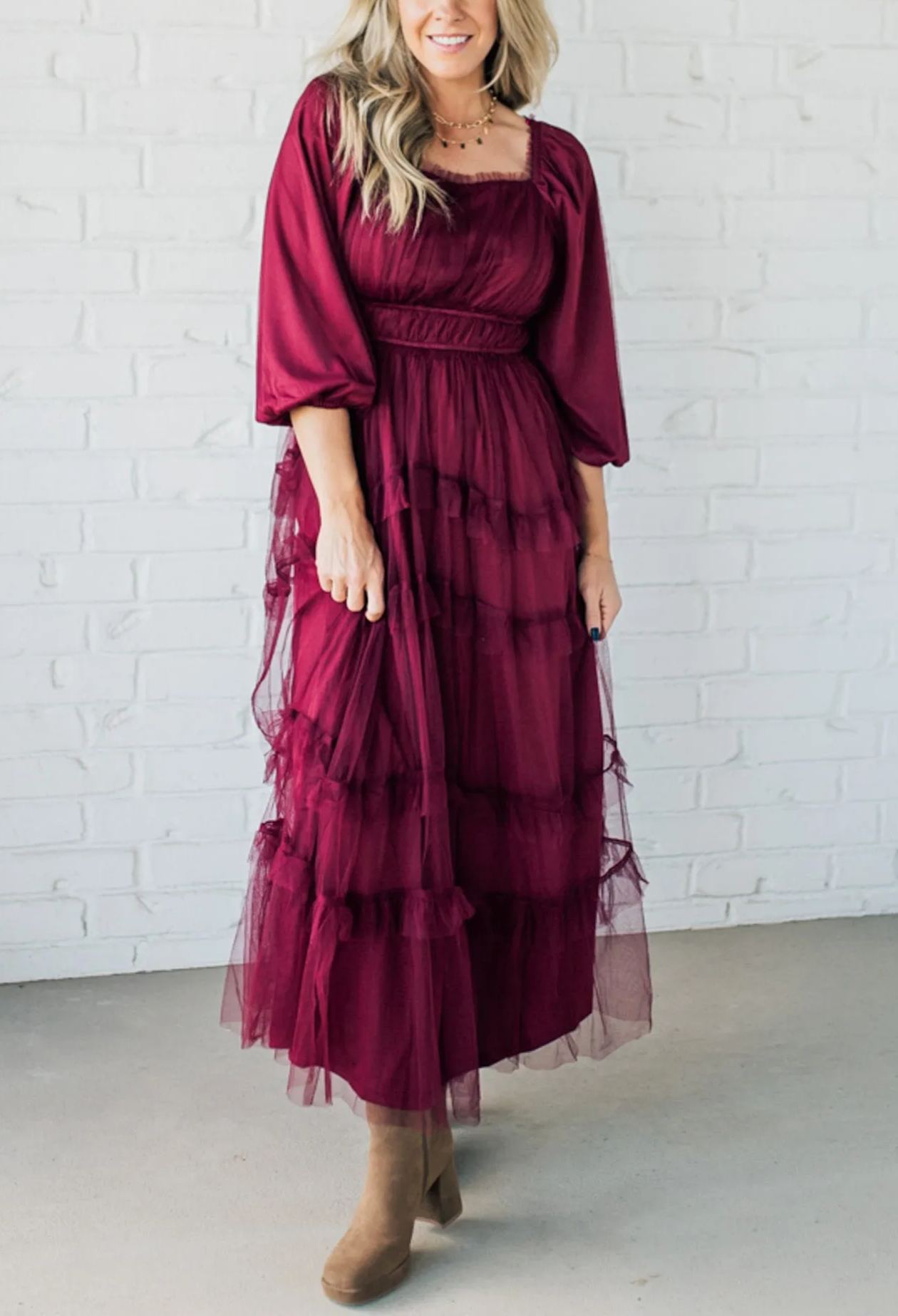 Tessa Tulle Tiered Dress