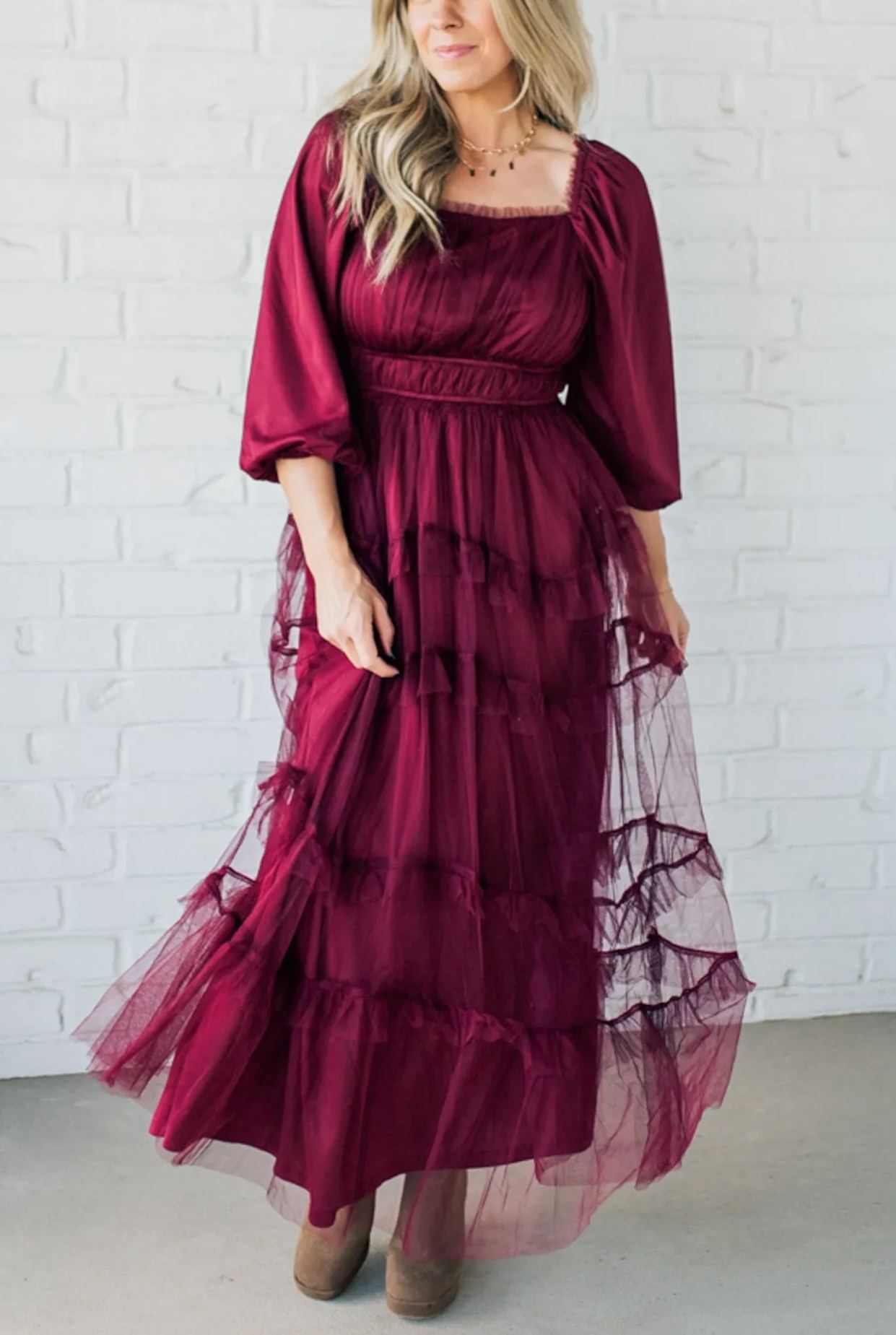 Tessa Tulle Tiered Dress