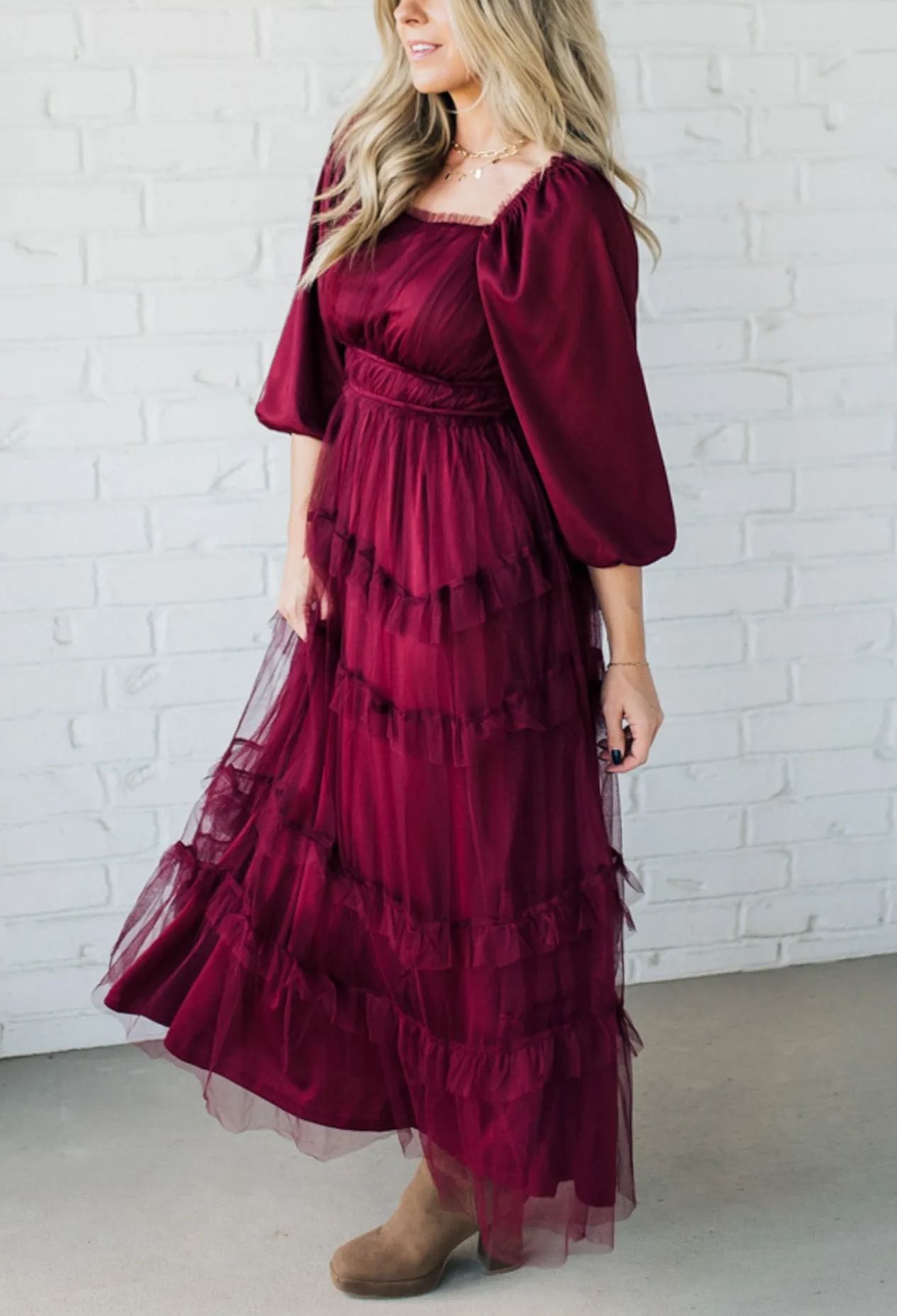 Tessa Tulle Tiered Dress