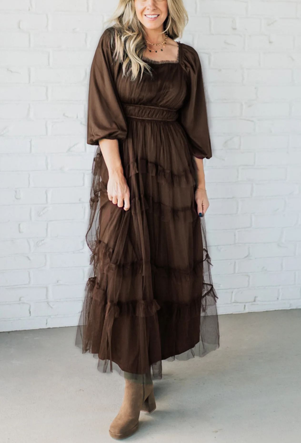 Tessa Tulle Tiered Dress