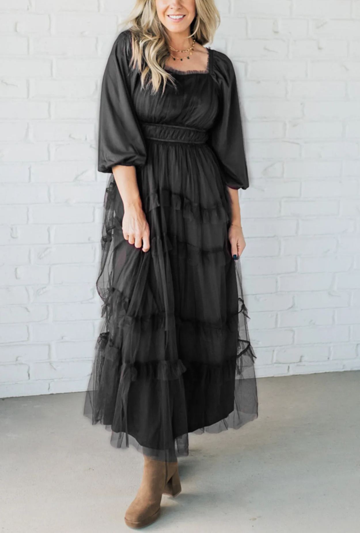 Tessa Tulle Tiered Dress