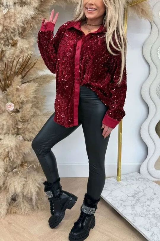 Shiny Sequin Shirt
