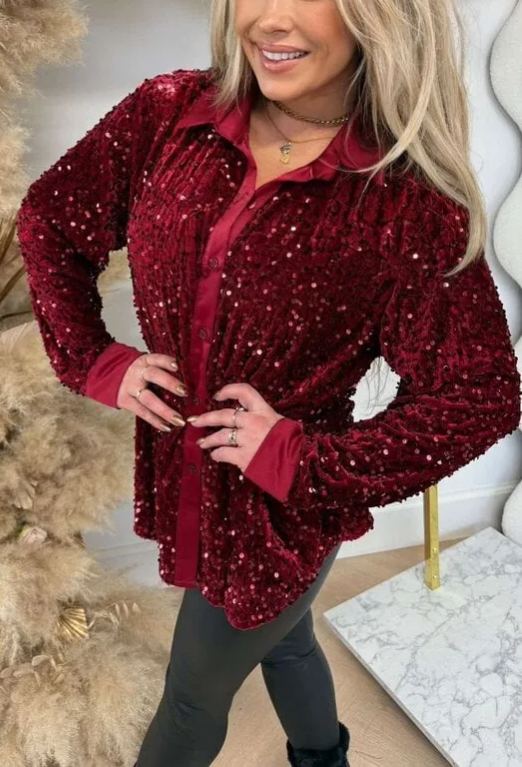 Shiny Sequin Shirt