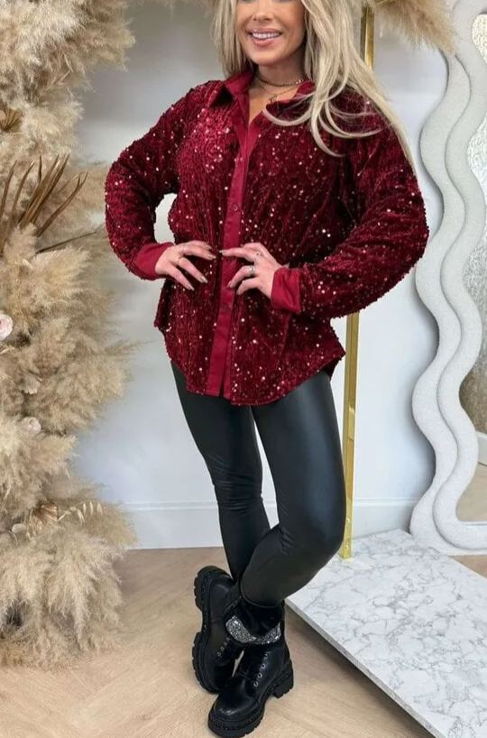 Shiny Sequin Shirt
