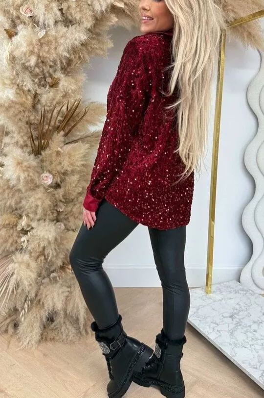 Shiny Sequin Shirt