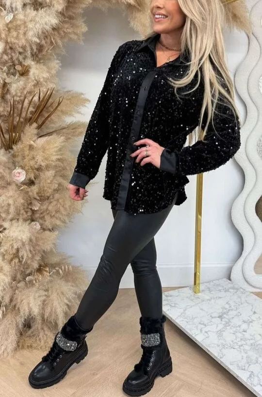Shiny Sequin Shirt