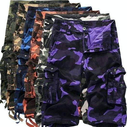 6 Pack Outdoor Military Tactical Camo Cargo Shorts💖Buy two packs for