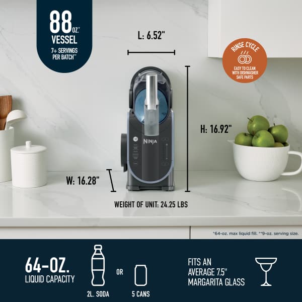 Ninthtja SLUSHi 88 oz. Professional Frozen Drink Maker