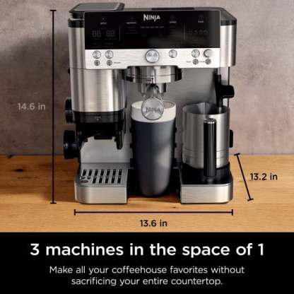 Ninthtja Luxe Cafe Premier Series 3-in-1 Coffee, Espresso & Cold Brew System