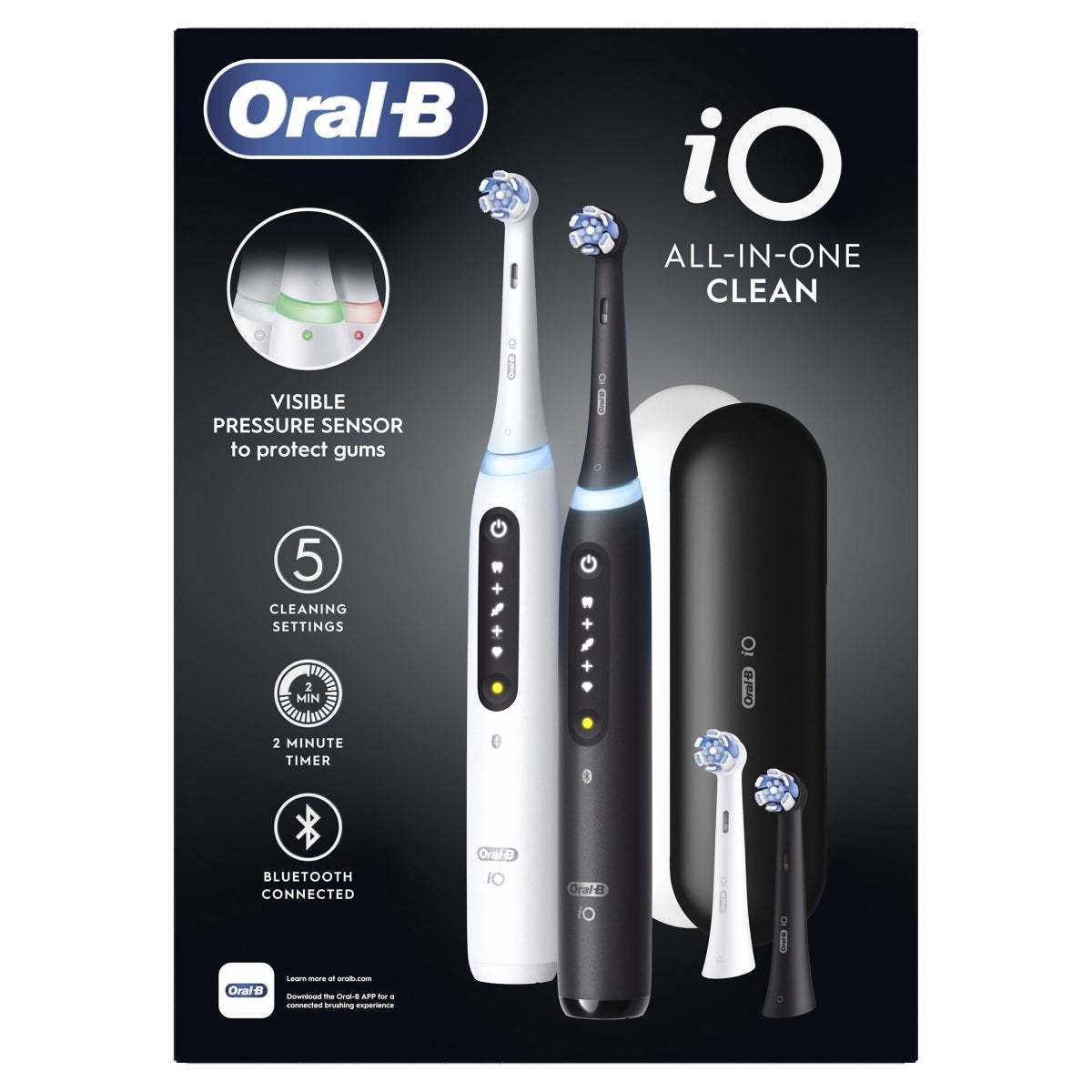 Orthtal-B iO All-in-One Clean Rechargeable Electric Toothbrush, 2-pack