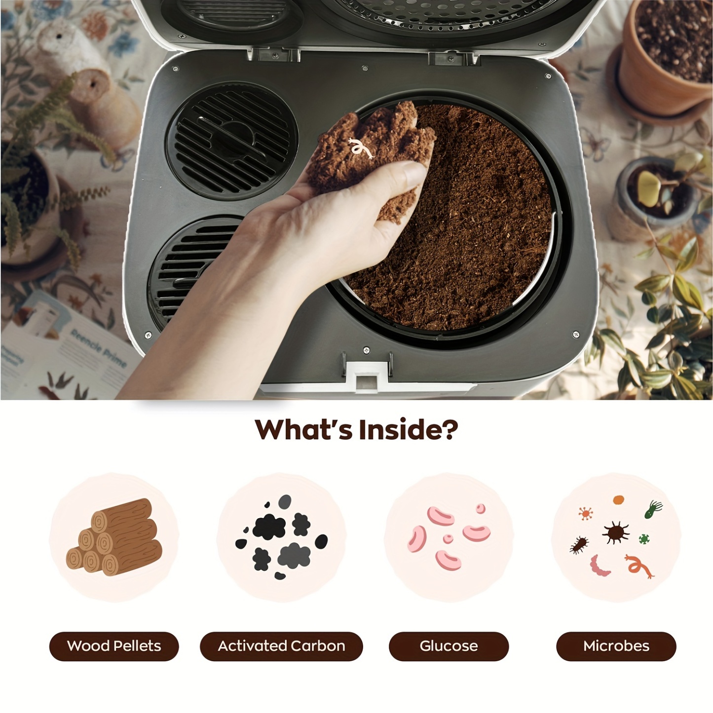 Prime Electric Composter - 14L Kitchen Composter