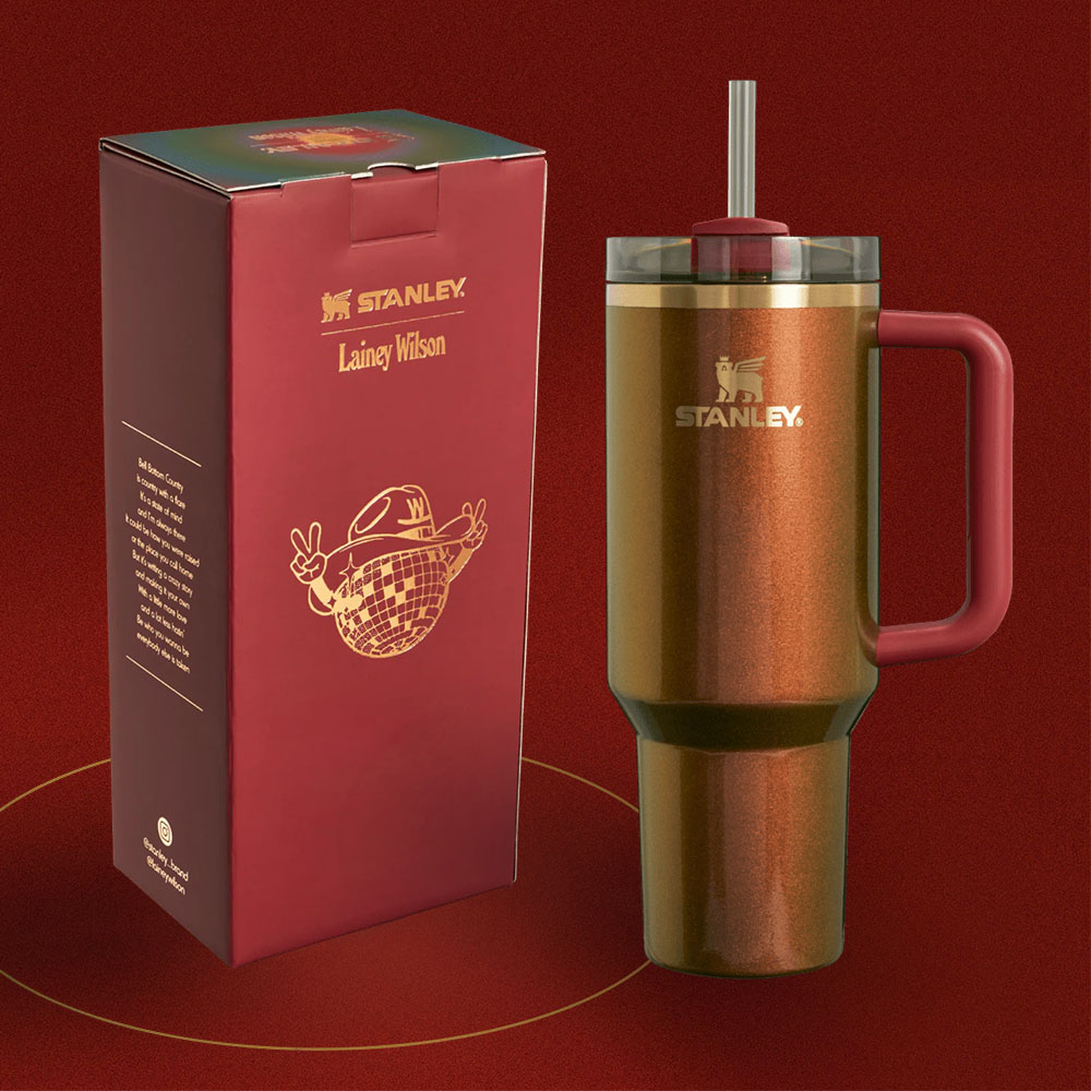 Country Gold 40oz Steel H2.0 FlowState Quencher Tumbler