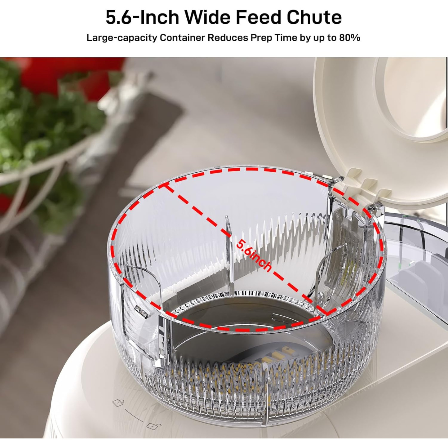 Electric Cheese Grater, Salad Maker With 4 Replaceable Stainless Shapes of Blades