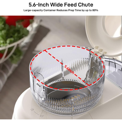 Electric Cheese Grater, Salad Maker With 4 Replaceable Stainless Shapes of Blades