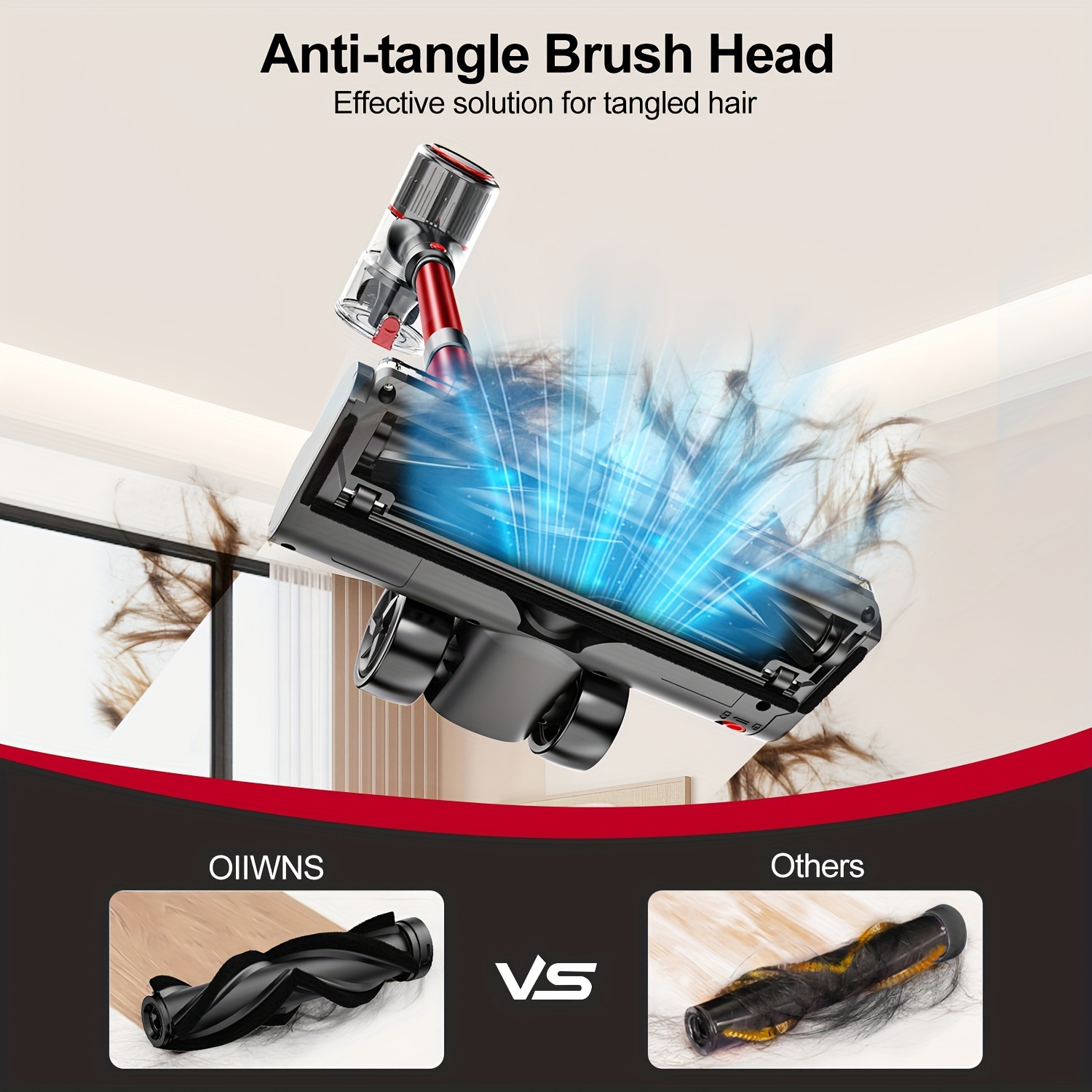 6-in-1 Cordless Vacuum Cleaner - 20000/Pa Strong Suction
