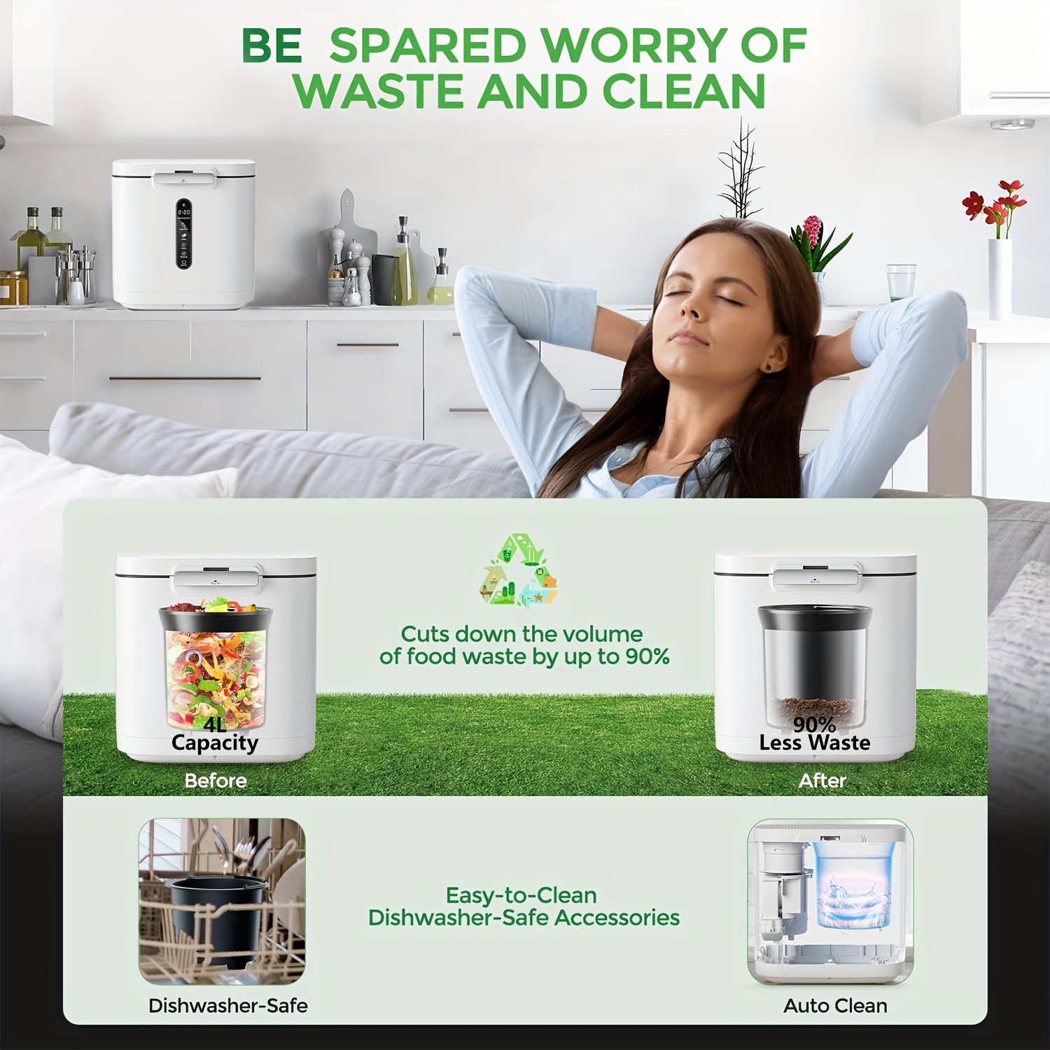 Prime Electric Composter - 14L Kitchen Composter