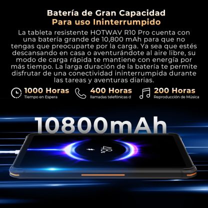 HOTWthtAV R10 Pro Tablet Rugerizada 2025-20GB+256GB/TF 1TB