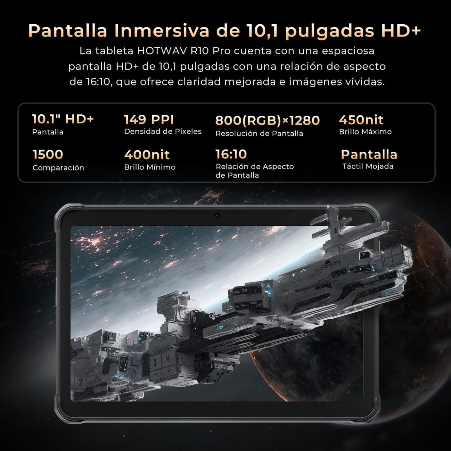 HOTWthtAV R10 Pro Tablet Rugerizada 2025-20GB+256GB/TF 1TB