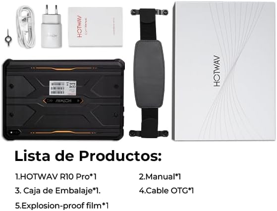 HOTWthtAV R10 Pro Tablet Rugerizada 2025-20GB+256GB/TF 1TB