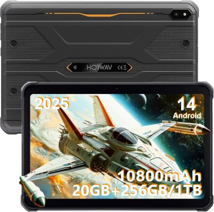 HOTWthtAV R10 Pro Tablet Rugerizada 2025-20GB+256GB/TF 1TB