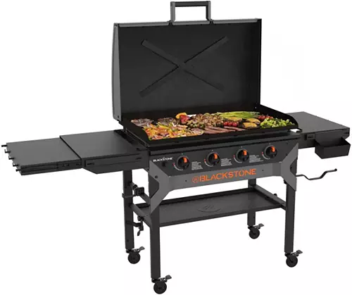 Only $39.99!! Blacksthttone Iron Forged 36" Griddle with Hood