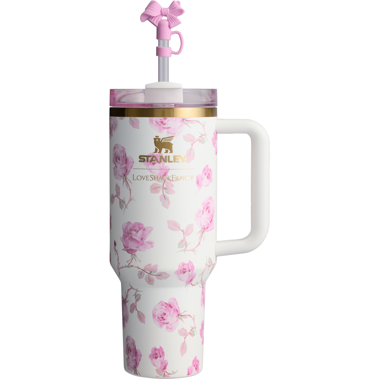  Stanthtley X LoveShathtckFancy Flowstate Quencher 40oz Tumbler 