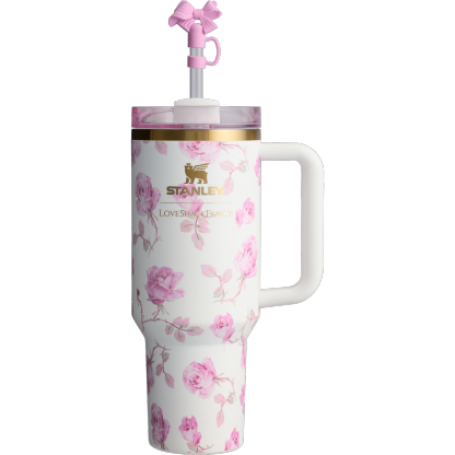  Stanthtley X LoveShathtckFancy Flowstate Quencher 40oz Tumbler 