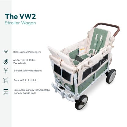WONDthtERFOLD Volthtkswthtagen Double Stroller Wagon (2 Seater)