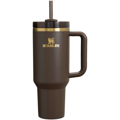 Stathtnley Chocolate Gold 40oz Steel H2.0 FlowState Quencher Tumbler