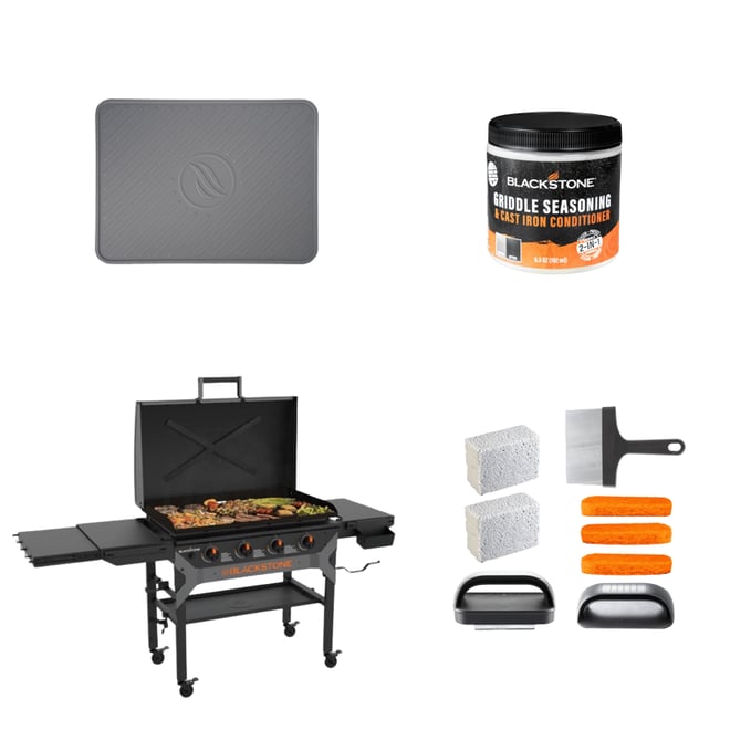 Only $39.99!! Blacksthttone Iron Forged 36" Griddle with Hood