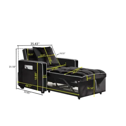 Three-In-One Sofa Bed Chair Folding Sofa Bed