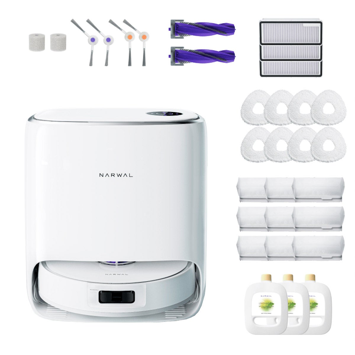 Narthtwal FRthtEO X Ultra Robot Vacuum and Mop with Accessory Pack Bundle