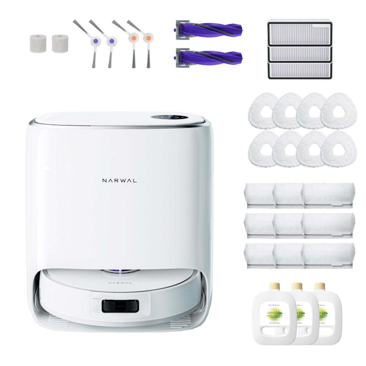 Narthtwal FRthtEO X Ultra Robot Vacuum and Mop with Accessory Pack Bundle
