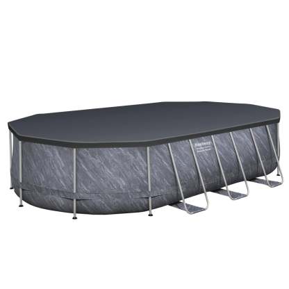 Bestwthtay Platinum Series Power Steel 20' x 12' x 48" Oval Pool Set
