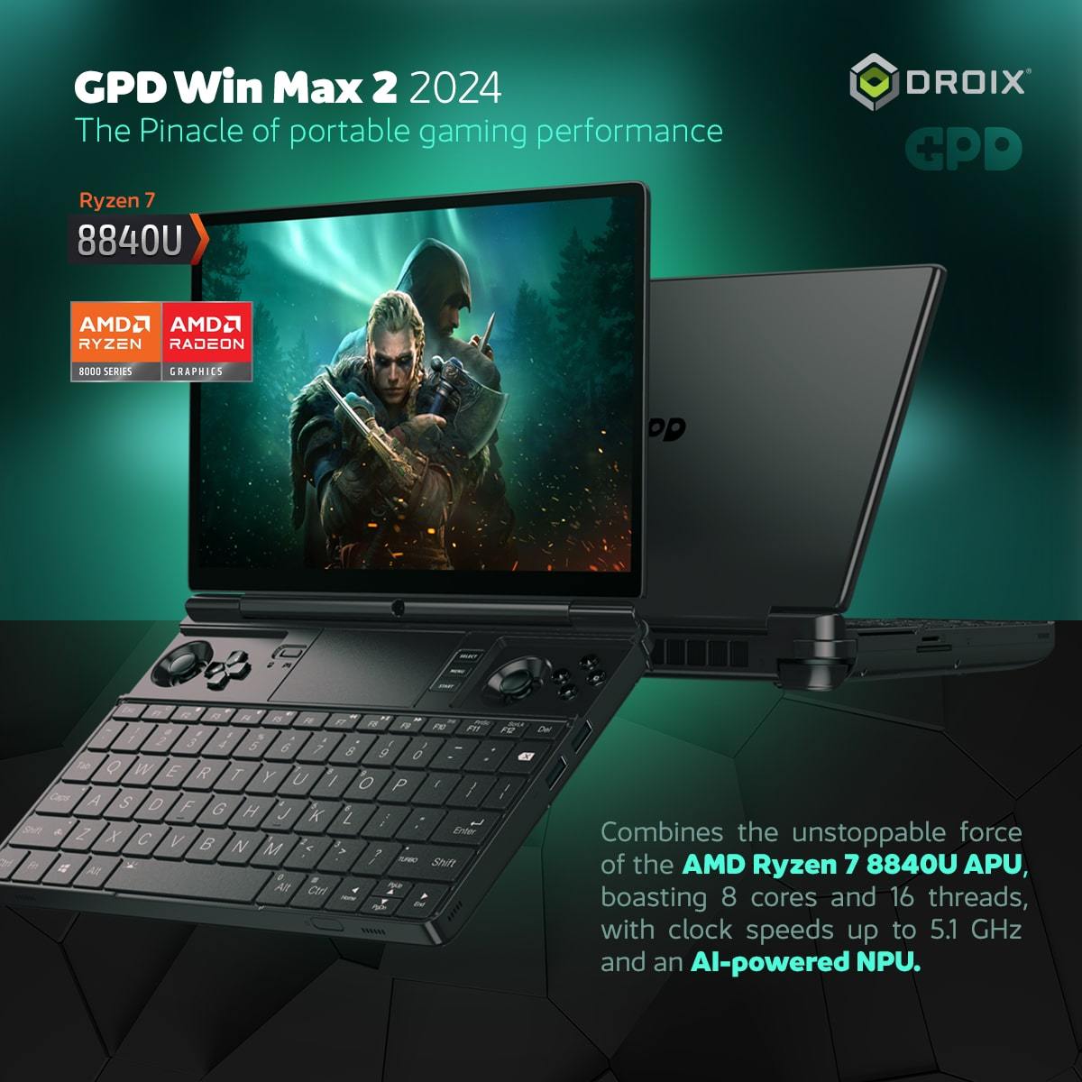 GthtPD WIN MAX 2 2024 Handheld PC for Gaming
