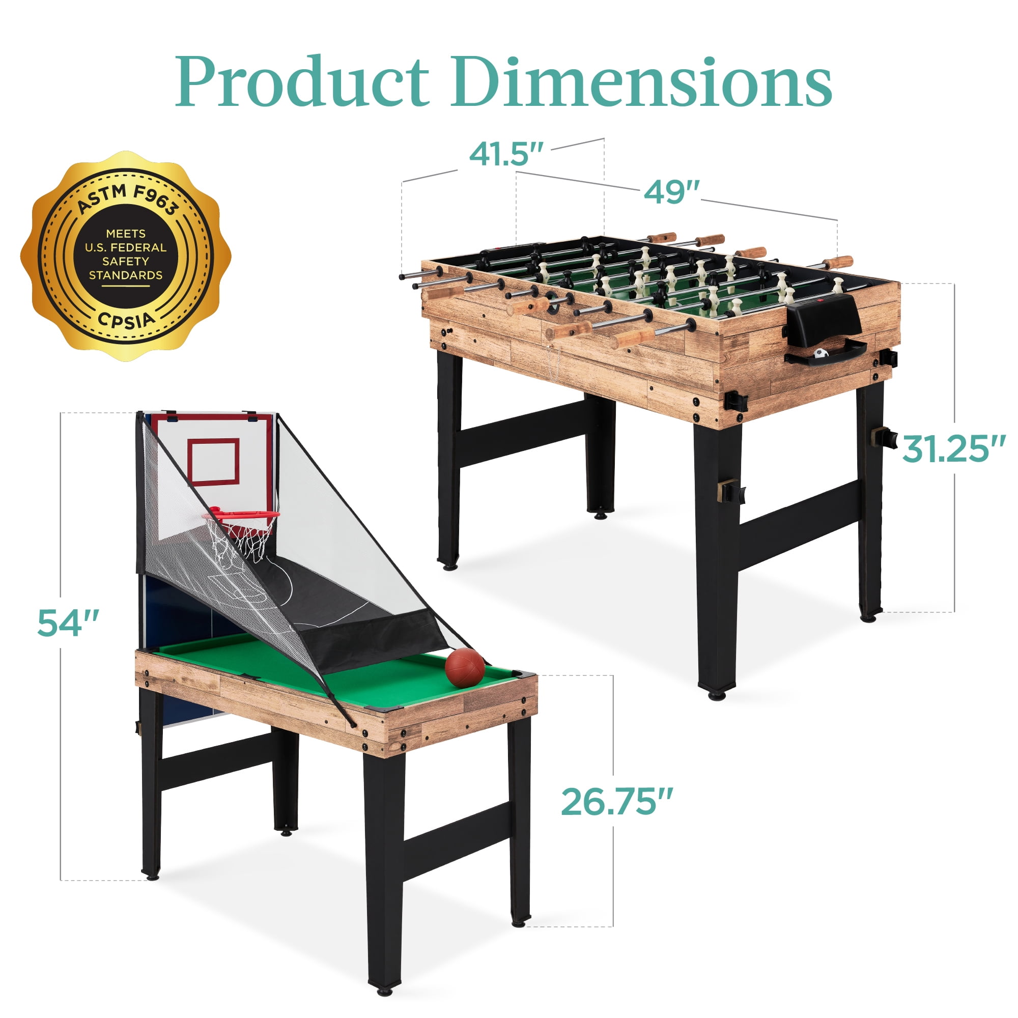 13-in-1 Combo Game Table Set