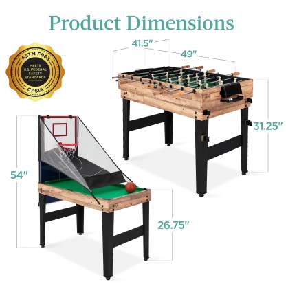 13-in-1 Combo Game Table Set