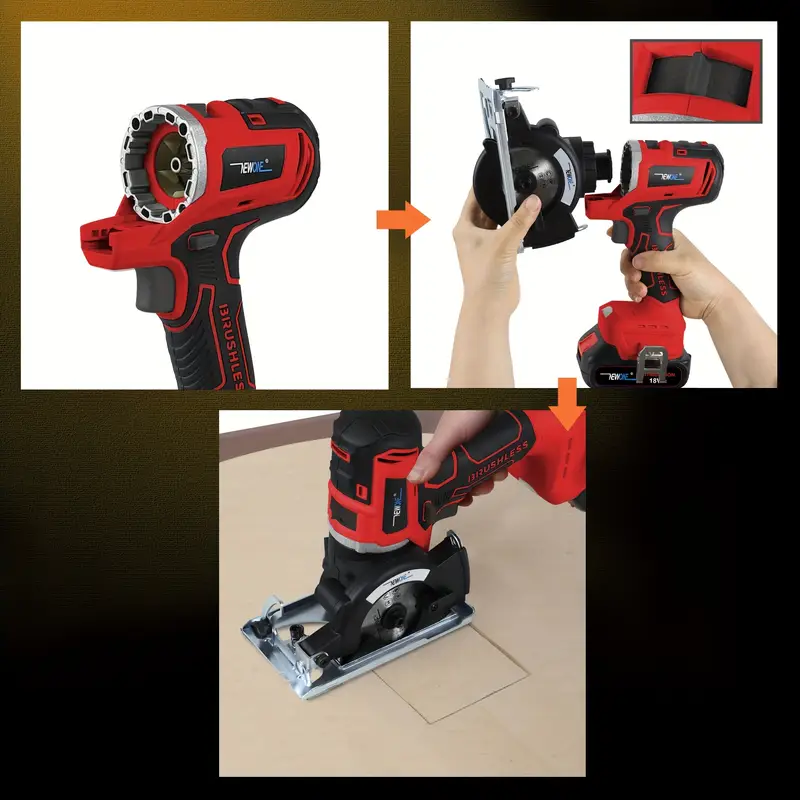 12in 1 brushless power tool combo kit 18  lithium ion cordless tool combo kit impact driver impact wrench impact drill   saw circular saw   chainsaw oscillating tool grass   hedge trimmer with 2pcs battery portable case Product details 2