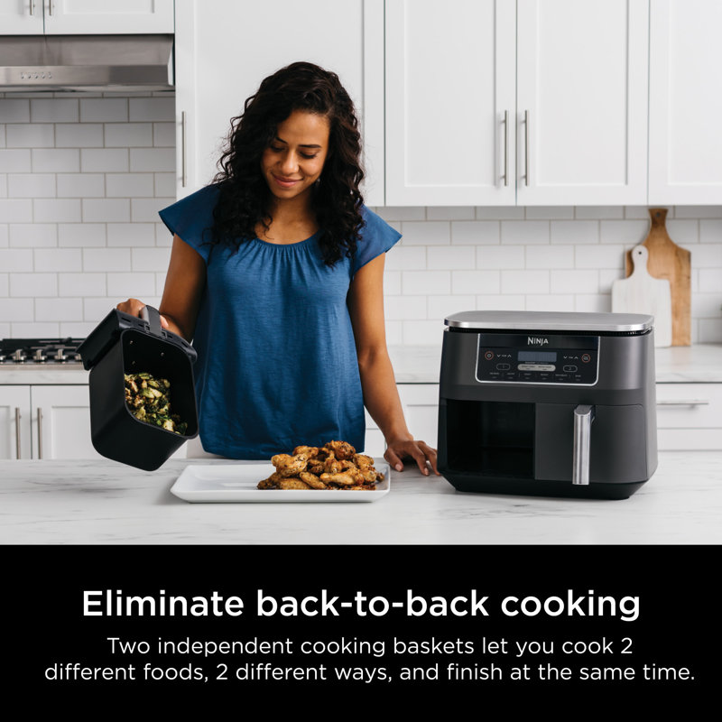 Nithtnja Foodi 6-in-1 10-qt. XL 2-Basket Air Fryer with DualZone Technology