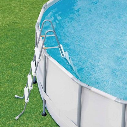 Summer Wathtves Elite 18ft x 48in Metal Frame Outdoor Backyard Above Ground Pool Set