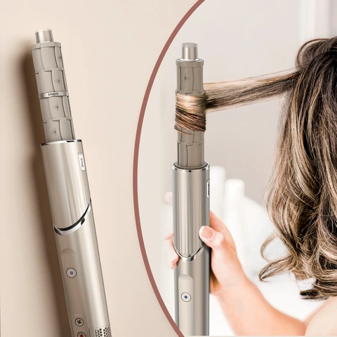 Place a lock of hair near the curler, and it will automatically wrap around, for hassle-free curls in seconds.