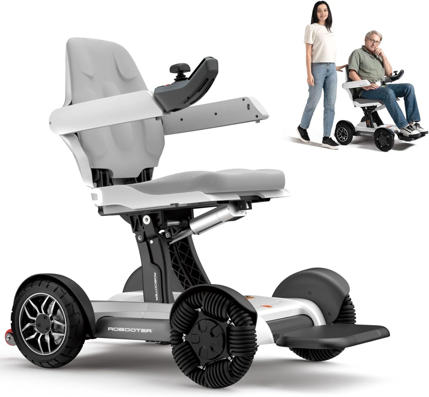 ROBOOTER X40 Intelligent Electric Powered Wheelchair, Smart Automatic