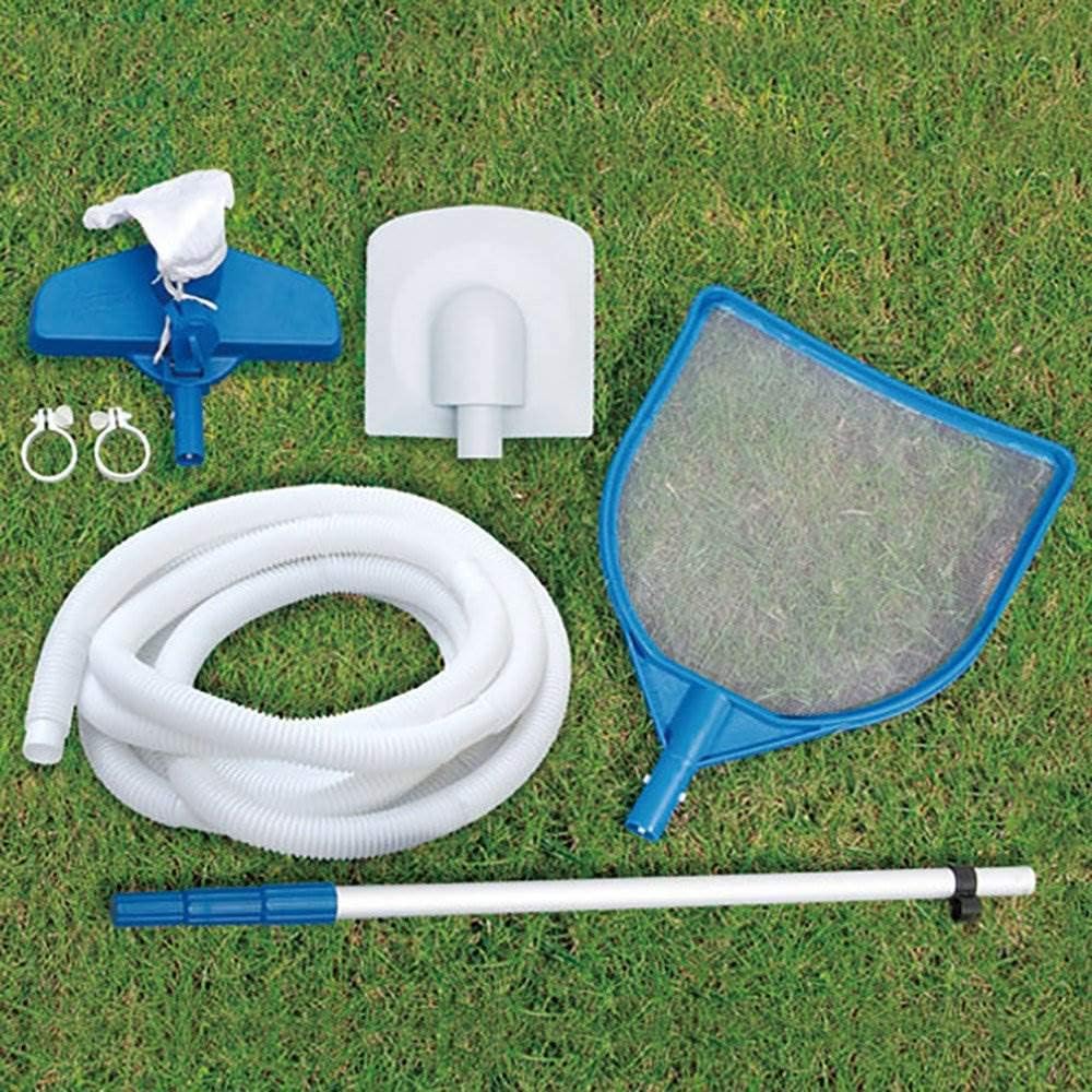 Summer Wathtves Elite 18ft x 48in Metal Frame Outdoor Backyard Above Ground Pool Set