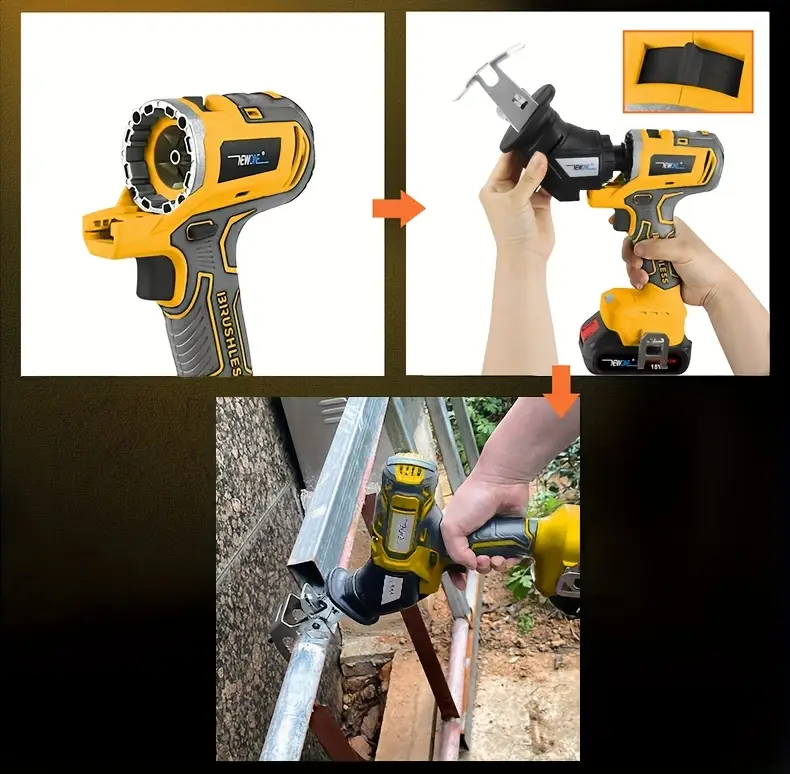 12in 1 brushless power tool combo kit 18  lithium ion cordless tool combo kit impact driver impact wrench impact drill   saw circular saw   chainsaw oscillating tool grass   hedge trimmer with 2pcs battery portable case Product details 11