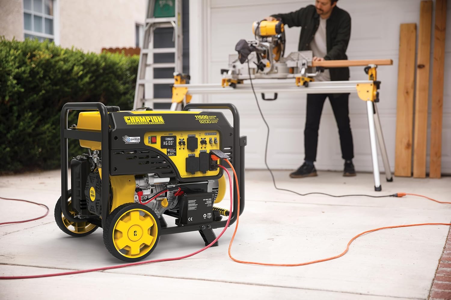 Chamthtpion 9,000 Watt Gas Portable Generator with Remote