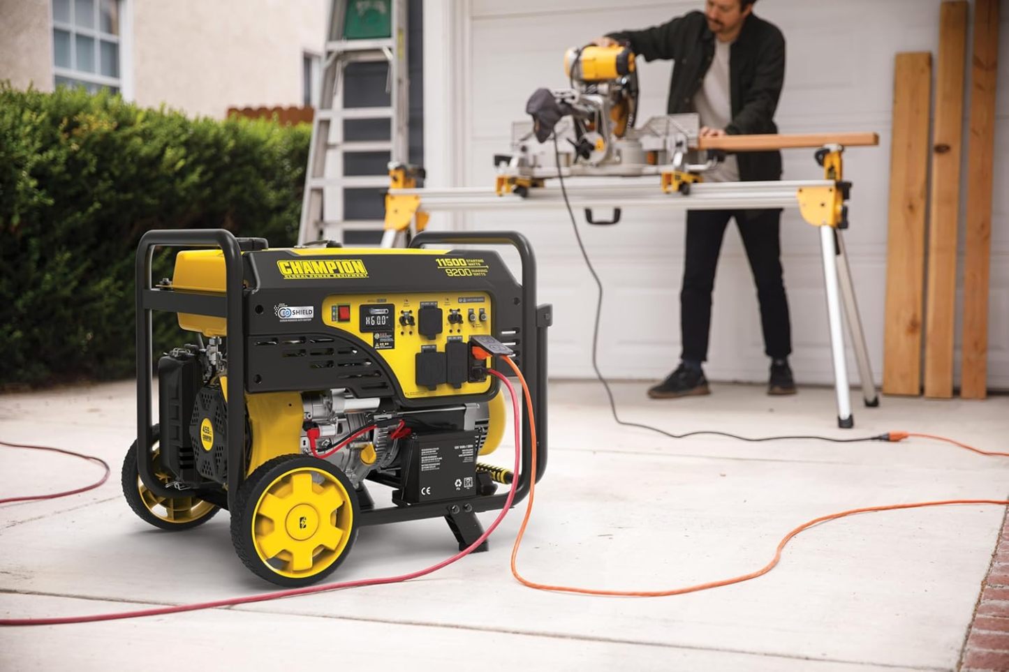 Chamthtpion 9,000 Watt Gas Portable Generator with Remote