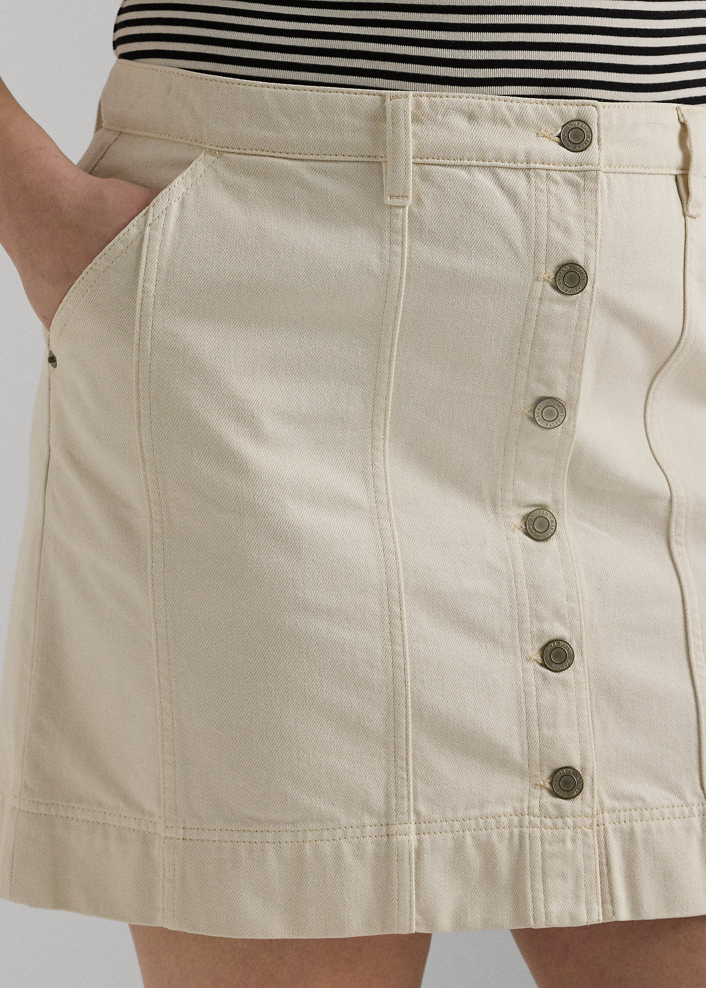 Denim Pencil Miniskirt