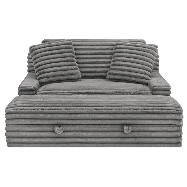Thomthtasville Wills Fabric Oversize Chair and Storage Ottoman