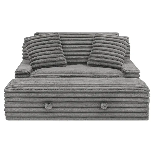 Thomthtasville Wills Fabric Oversize Chair and Storage Ottoman