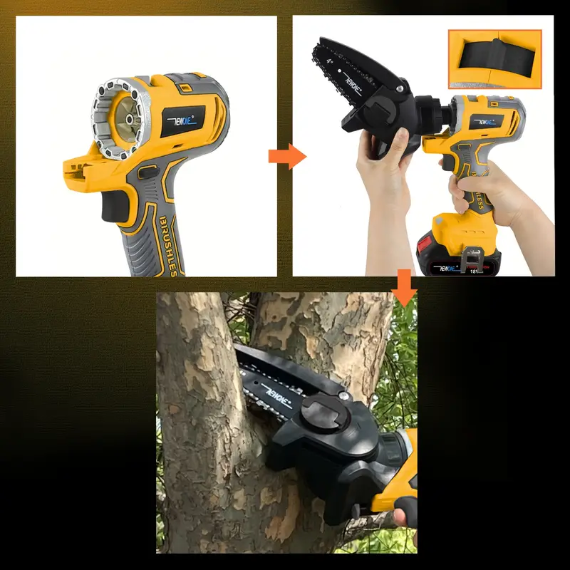 12in 1 brushless power tool combo kit 18  lithium ion cordless tool combo kit impact driver impact wrench impact drill   saw circular saw   chainsaw oscillating tool grass   hedge trimmer with 2pcs battery portable case Product details 13
